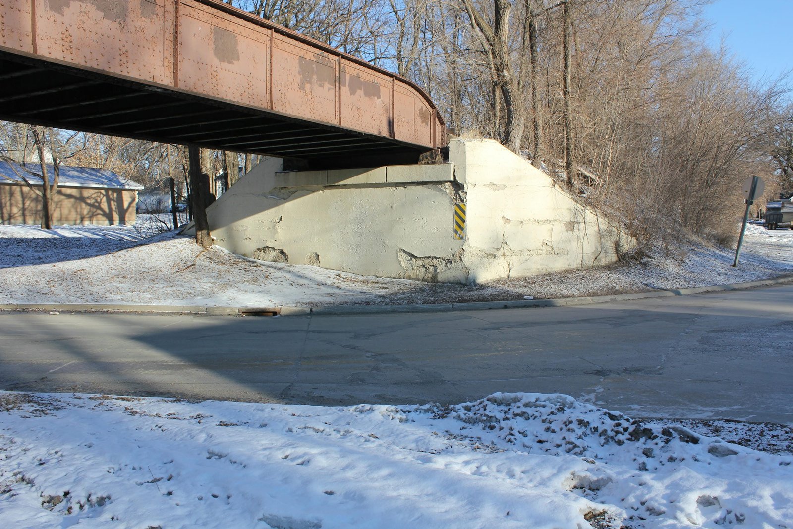 Looking north